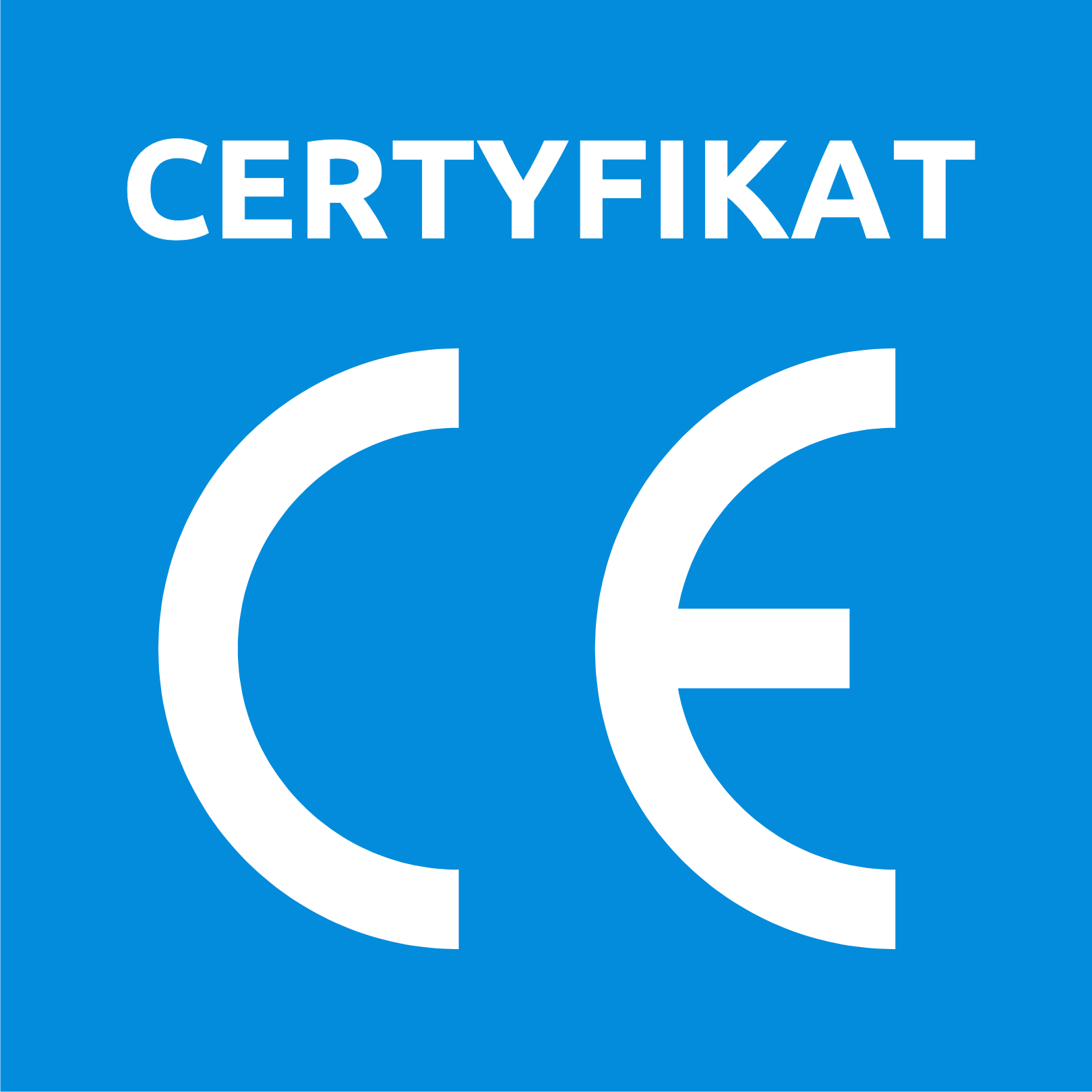 Wszystkie tablice posiadają certyfikat CE.
