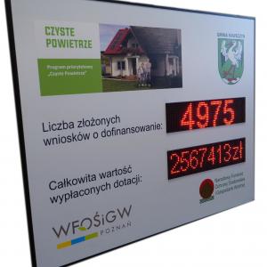 TABLICA INFORMACYJNA 120x150cm z 2xGR102(16 x 64cm)